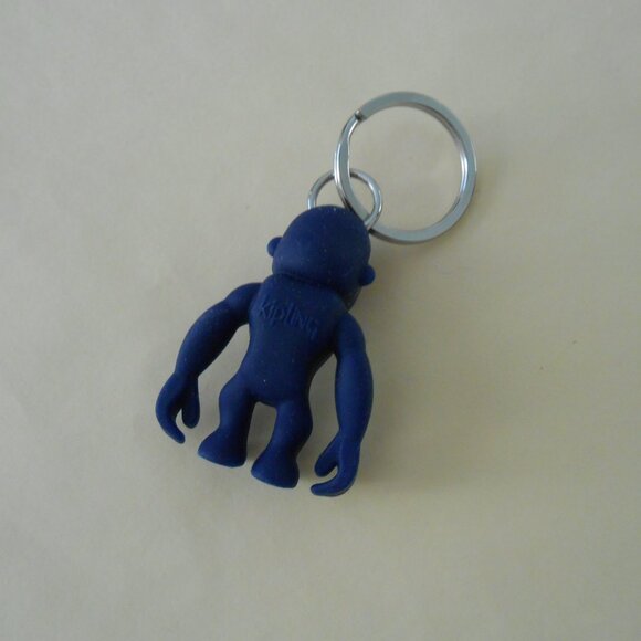 KIPLING Dark Violet Rubber Monkey Keychain Keyring Bag Charm - Picture 4 of 4